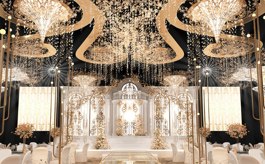 鄯善花木兰喜事汇金色大厅效果展示